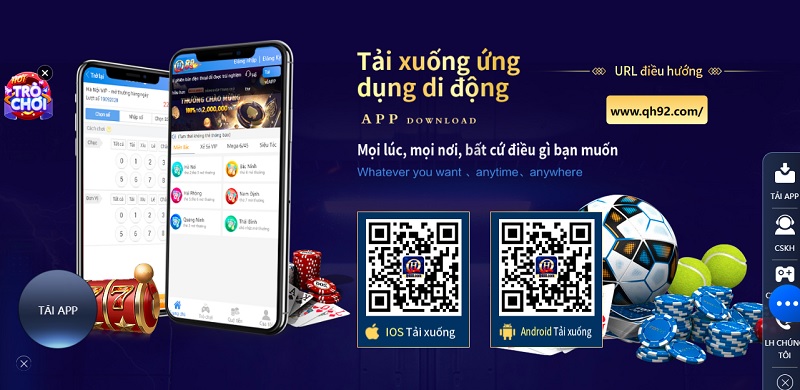 Link truy cập chính thức tới nhà cái QH88