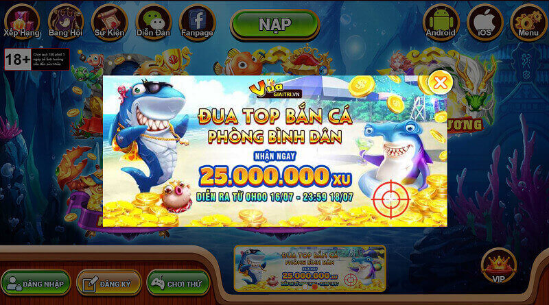 Trải nghiệm cùng Vua săn cá - Một cổng game giải trí đỉnh cao